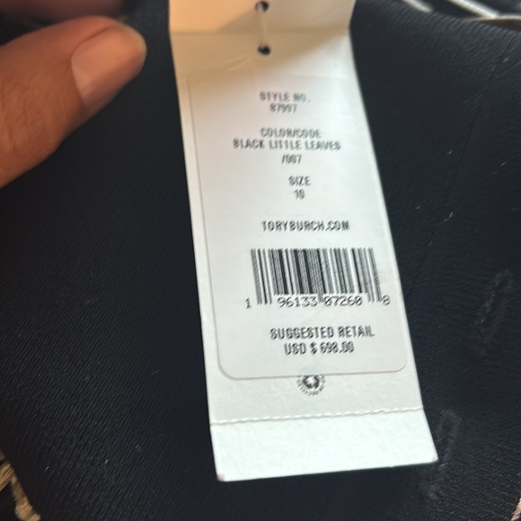 Tory Burch Velvet Devore Midi Dress - Picture 3 of 3